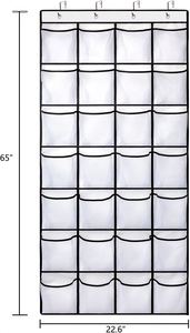 Organizador de Zapatos para Colgar en la Puerta con 28 Bolsillos y Ganchos Metálicos, Bolsas de Almacenamiento de Gran Capacidad para Sala de Estar, Venta al Por Mayor - Product Image 2