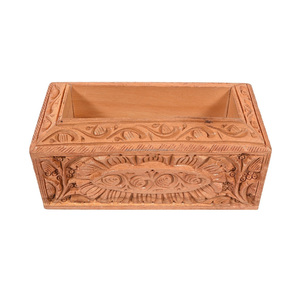 Caja de pañuelos de madera de mango personalizable, servilletero, diseño clásico único hecho a mano para el hogar, oficina, restaurante, uso de madera personalizado - Product Image 2