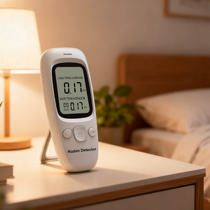 Détecteur de radon de bureau à technologie ionique pour mesurer la moyenne de radon à long terme et la moyenne de radon à court terme - Product Image 2