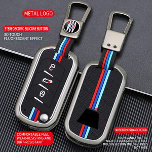 Funda Protectora para Llaves de Coche de Aleación de Zinc y Gel de Sílice para Mahindra Alturas G4 Atom Bolero EV Treo Funster, Llavero, Bolsa para Llaves - Product Image 2