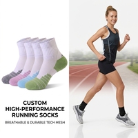 Chaussettes de sport professionnelles en coton peigné standard, tricotées, absorbantes, respirantes, antidérapantes, pour hommes, femmes et adultes, collection printemps