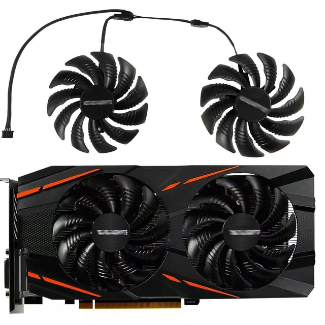 PLD09210S12HH 87MM(90mm) GPU Fan Gigabyte RX480 RX580 RX570 RX 470/570/580 GAMING Graphics Card Cooling Replace