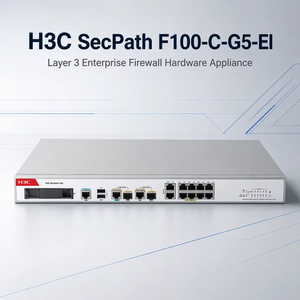 H3C SecPath F100-C-G5-EI เฟรนซ์วอลล์ระดับองค์กร Layer 3 อุปกรณ์เครือข่ายฮาร์ดแวร์ ความเร็วในการส่งข้อมูล 2G พอร์ต 8GE มีสินค้าในสต็อก 1 ปี VPN - Product Image 1