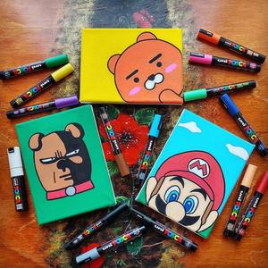 1 cái posca PC-5m đảo ngược lời khuyên màu nước bút trung bình vải sơn đánh dấu cho vải vẽ Nguồn cung cấp nghệ thuật - Product Image 4