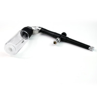 Pistolet de pulvérisation sans nettoyage avec aérographe et bouteilles de 30 ml et 60 ml pour tatouage, pochoirs, retouches automobiles et peinture