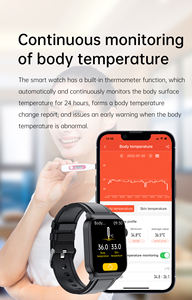 VE500 Smart Watch <span class=keywords><strong>ECG</strong></span> HR HRV controllo della temperatura corporea dei pazienti che monitorano la frequenza cardiaca per il centro medico Tracker Smartwatch - Product Image 5