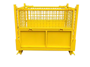 Q235 Material Heavy 1200kg Best Quality Warehouse Pallet Collapsible Metal Storage Rack Storage Cage Wire Mesh Container Pallet
