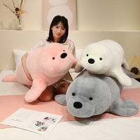Peluche phoque mignon, coussin lion de mer moelleux, jouet aquatique doux et rembourré, jouet Kawaii, vente en gros, usine personnalisée OEM ODM