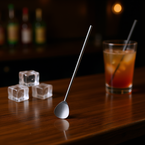 ชุดอุปกรณ์คนเครื่องดื่มค็อกเทลพร้อมหลอดดูด 6 ชิ้น ทำจากสแตนเลส สำหรับมิกโซโลยี - Product Image 3