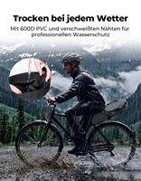 Meilleure Vente : Sacoche de Selle de Vélo Étanche 11L Durable avec Fixation Stable pour Vélo de Route, Vélo Électrique et VTT