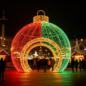Arche <span class=keywords><strong>de</strong></span> Noël géante personnalisée à LED, imperméable, <span class=keywords><strong>installation</strong></span> d'éclairage commercial pour les fêtes - Product Image 5
