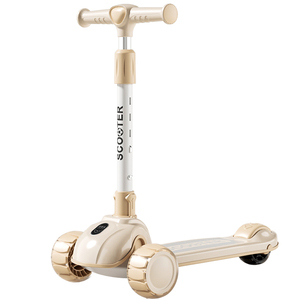 Trottinette pour enfants réglable et pliable avec 3 roues LED clignotantes, style moderne pour les jeux en plein air, pour les enfants de 3 à 12 <span class=keywords><strong>ans</strong></span> - Product Image 1