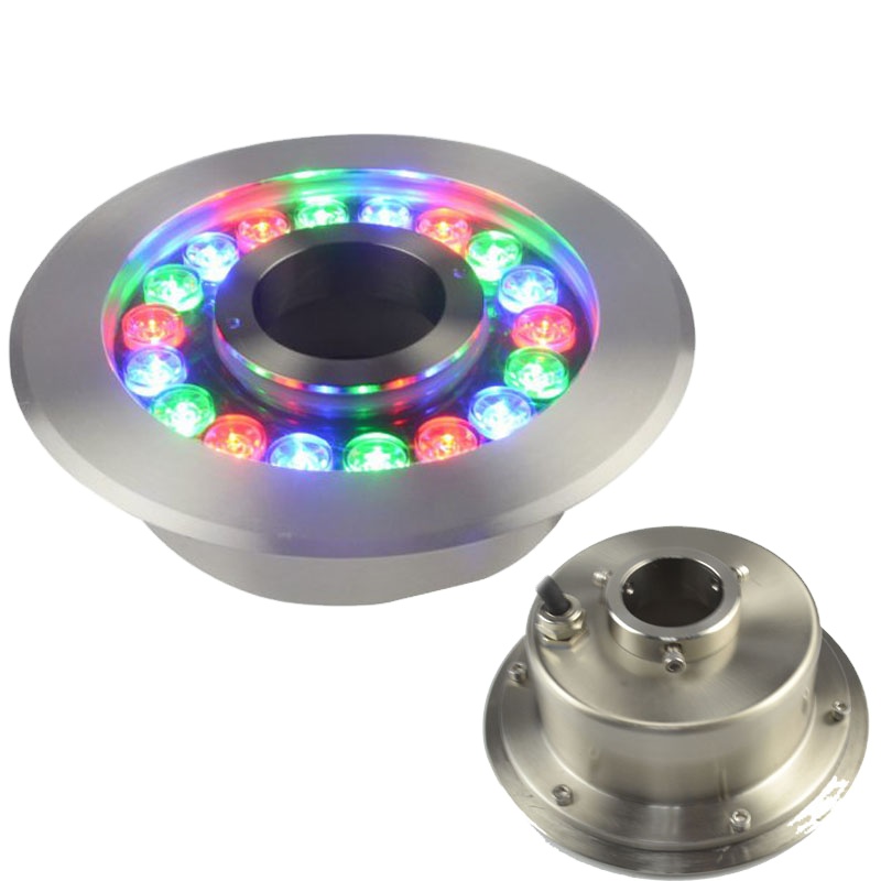 Aluminium 12v submersible sous l'eau lampe rgb télécommande ip68 étanche led lumière sous-marine piscine lumière