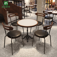 Table et chaise de bistrot, café, restaurant, hôtel, en bois contreplaqué multicouche, métal, durable, écologique, vente en gros, usage commercial et industriel