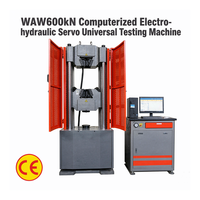 Machine d'essai universelle électro-hydraulique servo-assistée Zhongchuang WAW-600D 600kN à commande informatique pour essais de traction et compression des métaux CE