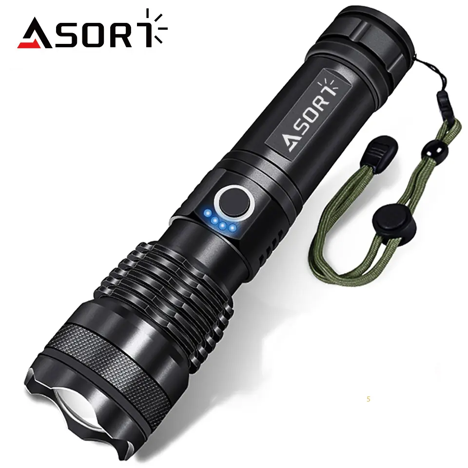 Aeternam self defence p50 5-Modes Usb Rechargeable Usb Zoom étanche led lanternes tactiques lampe torche lampes de poche