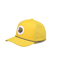 Casquette de golf imperméable perforée OEM 5 panneaux avec logo personnalisé
