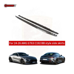 สเกิร์ตข้างคาร์บอนไฟเบอร์แบบแห้ง สำหรับ Mercedes AMG GT63 C192 รุ่น BB Style ผลิตจากคาร์บอนแบบ Pre-Preg พร้อมแผงร็อคเกอร์คาร์บอน จัดจำหน่ายโดยโรงงาน - Product Image 4