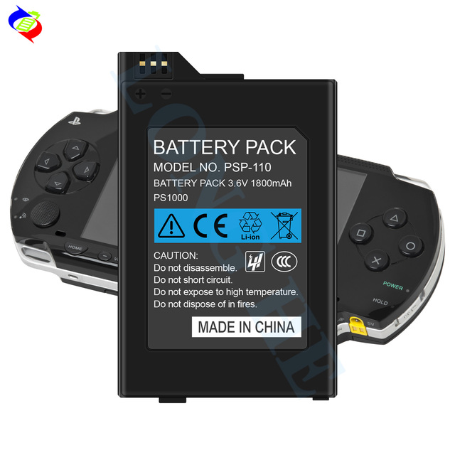 1800mAh PSP-S110 PSP-110 High-Quality Battery for Sony PSP1000 Game Consoles