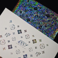 Rouleaux de feuille holographique pour marquage à chaud, feuille argentée à froid, feuille à chaud, film de lamination holographique pour boîtes cadeaux cosmétiques