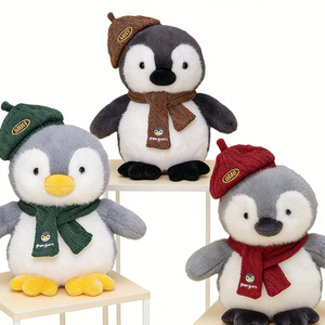 Jouets de pingouin pirate en gros, <span class=keywords><strong>peluche</strong></span> avec chapeau de pirate, souvenir promotionnel, animal en <span class=keywords><strong>peluche</strong></span>, logo personnalisé, <span class=keywords><strong>peluche</strong></span> de pingouin - Product Image 1