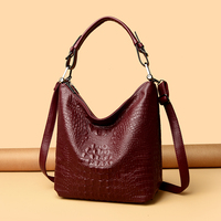 Nouveau Sac à Bandoulière Grande Marque Grain Crocodile Sac Fourre-Tout Femme Hiver Sac Bandoulière Professionnel Sac à Main Femme Haute Qualité