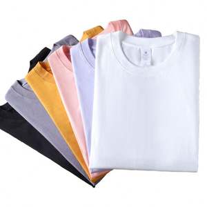 Haute qualité lâche 220gsm 100% coton t-shirts surdimensionné Logo personnalisé plaine hommes Sublimation blanc t-shirt pour hommes - Product Image 1