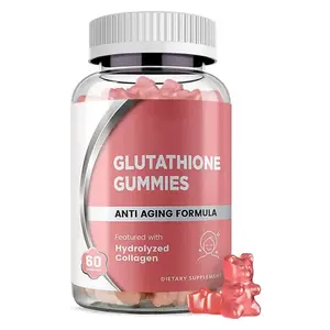 Biocaro OEM Private Label L-glutathione Gummies GSH Vegan Hydrolyzed Collagen Gummy Supplements Whitening Gummies For Anti-aging