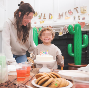 Guirlandes, drapeaux, spirales en feuille métallisée, centres de table, décorations, nappes pour fête d'anniversaire sur le thème du Far West, avec <span class=keywords><strong>cactus</strong></span> - Product Image 4