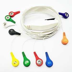 Compatível <span class=keywords><strong>Mortara</strong></span> AHA/IEC 10 Leads ECG <span class=keywords><strong>Holter</strong></span> Cabo Snap/Clip Tipo - Product Image 3