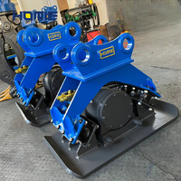 Compacteur vibrant hydraulique monté sur mini-excavatrice pour le compactage des sols et les travaux routiers
