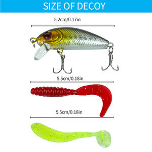 Vente en gros d'appâts complets artificiels en forme <span class=keywords><strong>de</strong></span> cloche appâts souples à paillettes <span class=keywords><strong>vers</strong></span> <span class=keywords><strong>de</strong></span> <span class=keywords><strong>terre</strong></span> appâts durs pour bar pour leurre boîte à appâts - Product Image 3