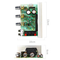 Papan Penguat DX-0408 18V 50W+50W 2.0 Channel Seri STK Penguat Daya Film Tebal