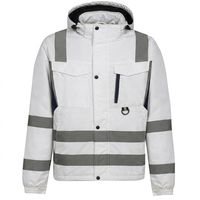 Chaqueta de Seguridad Reflectante de Alta Visibilidad, Ropa de Trabajo de Construcción, Chaqueta de Seguridad de Alta Visibilidad en Oferta, Chaqueta de Trabajo de Seguridad Reflectante de Invierno