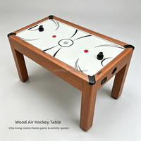 Table de hockey sur air de luxe personnalisable pour 2 joueurs, taille réglementaire adulte, en bois, commerciale, à suspension pneumatique, en acier inoxydable, pour la compétition et le divertissement