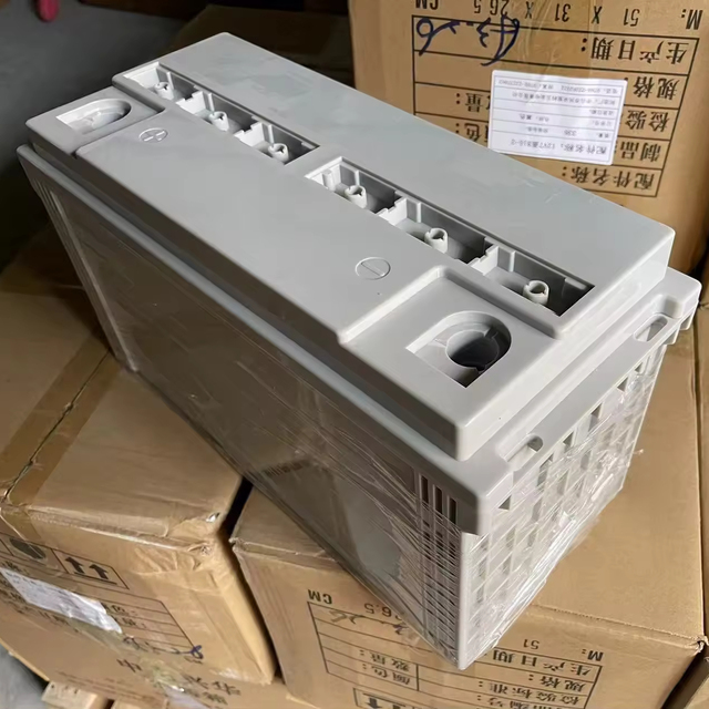 Security  Lead Acid 12V120ah Battery Factory Sale Gray White