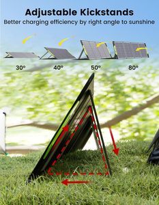 400W Portable Foldable Solar Panel Charger Compatible with 40V Solar Power Station <b>Generator</b> for RV <b>Camping</b> Household Use - Product Image 6