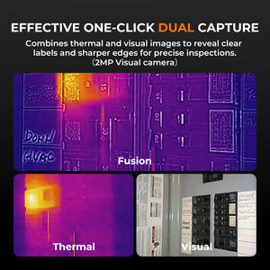 Cámara Termográfica GH340 GH192, Resolución IR de 256x192, Imagen Térmica Visual de 2MP 640x480 para Inspección Eléctrica y HVAC - Product Image 3