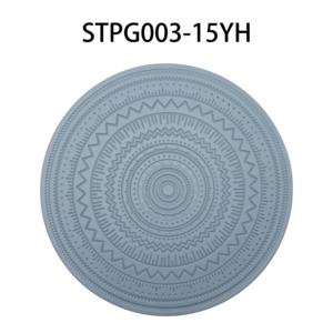 Wholesale 2025 High Grade Classic Style Round <b>Leather</b> Table Mat PVC Kitchen Wedding Mat PU <b>Placemat</b> - Product Image 4