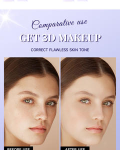 Paleta de <span class=keywords><strong>Corrector</strong></span> de 6 Colores, Cobertura para <span class=keywords><strong>Ojeras</strong></span>, Hidratante, Sin Residuos, Resistente al Agua, Larga Duración, <span class=keywords><strong>Corrector</strong></span> Facial, Botella Morada - Product Image 4