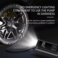 Compresseur d'air portable 12V avec affichage numérique, pompe électrique ABS monocylindre pour berlines