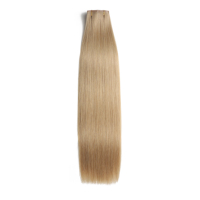 Extensions de cheveux 100% Remy naturels à clipser, double épaisseur, résistantes à la chaleur, douces comme de la soie, pour cheveux fins et légers, 18-26 pouces, 7 pièces pour tête entière