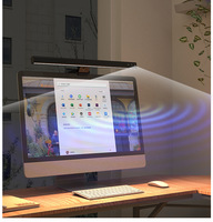 Barre lumineuse LED anti-reflet Wisteria en alliage d'aluminium pour écran, avec couverture complète du bureau, USB, réglable, pour jeux et protection des yeux, lampe de bureau pour PC et bureau
