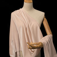 Großhandel 92% Polyester 8% Spandex Stretch Korean Velvet Stoff für Kleid Kleidungs stück Sporta nzug