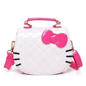 Bolsos de Mano de PU con Diseño de Dibujos Animados para Niños, Bolsos de Hombro Cruzados con Diseño de Gato para Niñas - Product Image 1