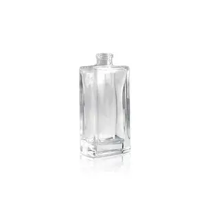 Newest Bulk Perfume Bottles Diameter 55x35 Mm Custom Perfume Bottles 75 Ml Glass With Caps