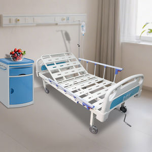 Tempat Tidur Rumah Sakit Manual ABS Engkol Tunggal dari Produsen, Tempat Tidur Perawatan Ekonomis untuk Pasien Terbaring - Product Image 1