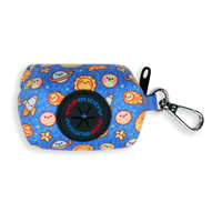 Blue Galaxy Pet Accessories Deluxe Stellar Space Harnais pour chien Bundle Harnais réglable pour animaux de compagnie avec laisse, collier, nœud papillon et bandana