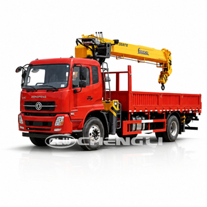 รถบรรทุกติดเครน Dongfeng Liuqi 4x2 8 ตัน พร้อมเครนไฮดรอลิกบูม สำหรับงานก่อสร้างและยกสินค้า - Product Image 1