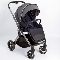 Vente en gros de poussettes pour bébé en lin personnalisées CB908, poussettes pliantes légères et portables, siège auto 3 en 1